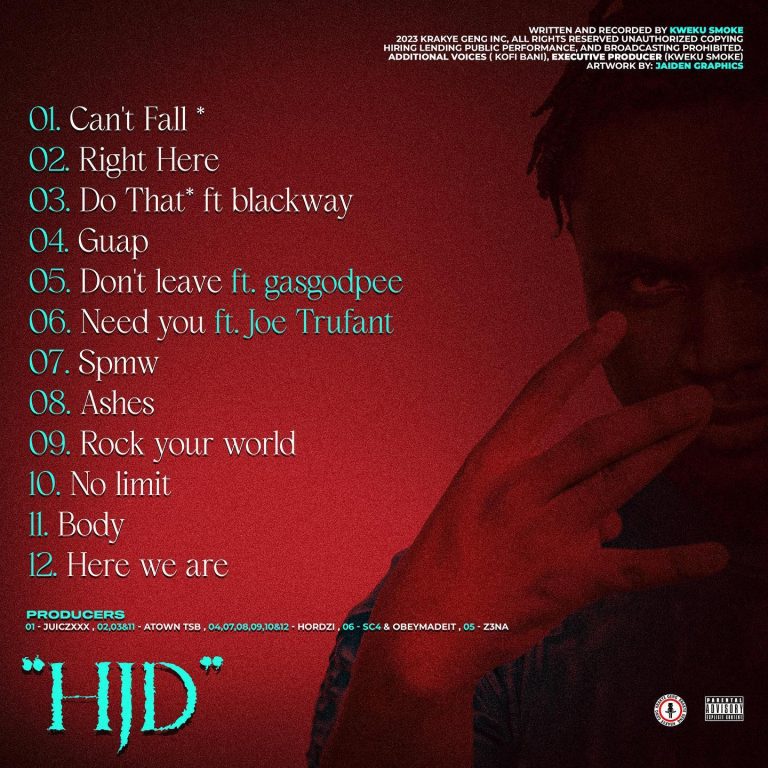 Kweku Smoke HJD He Just Different Album Tracklist Tmmotiongh.com